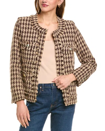 Nanette Lepore Tweed Jacket In Brown