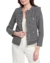 Nanette Lepore Tweed Jacket In Black