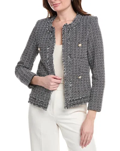 Nanette Lepore Tweed Jacket In Black
