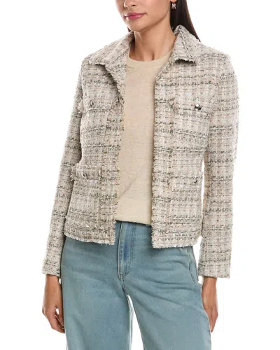 Nanette Lepore Tweed Jacket In Gray