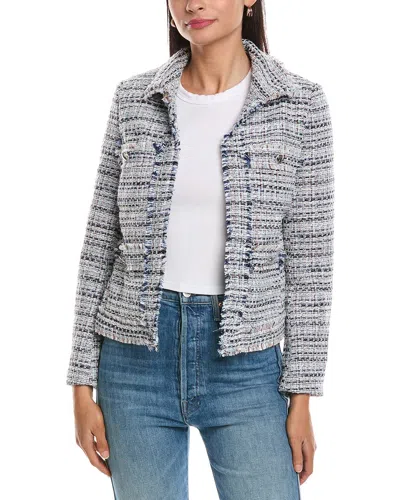 Nanette Lepore Tweed Jacket In Gray