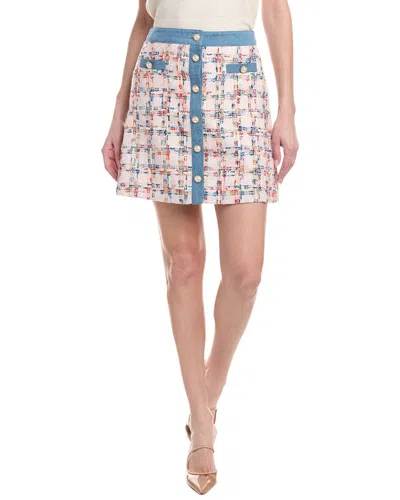 Nanette Lepore Tweed Skirt In Pink
