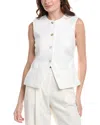 Nanette Lepore Tweed Vest In White