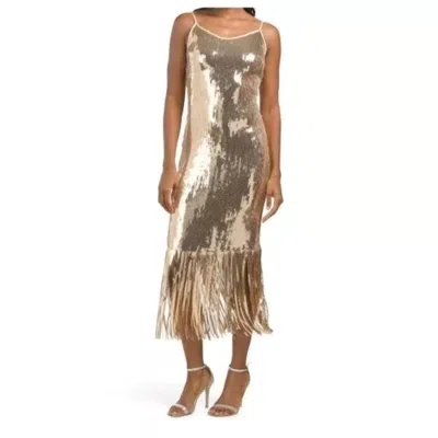 Nanette Lepore V-neck Dress In Gold