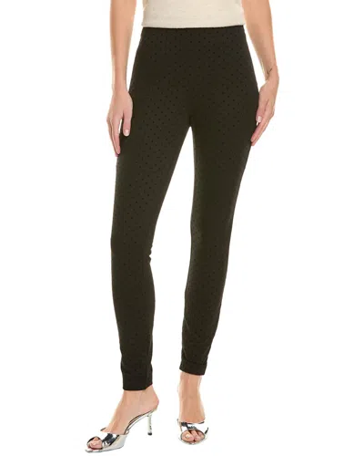 Nanette Lepore Velvet Dot Legging In Black