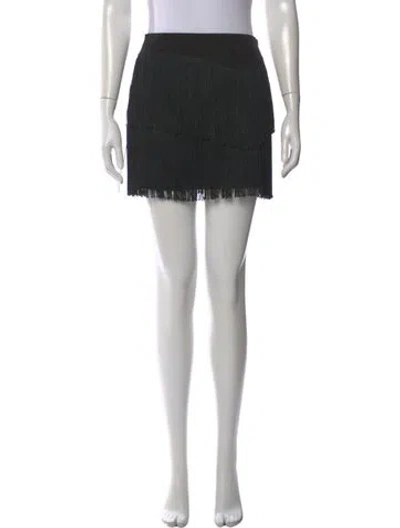 Pre-owned Nanette Lepore Vintage Mini Skirt In Black