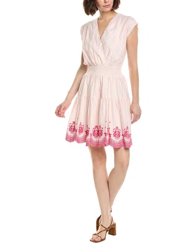 Nanette Lepore V-neck Sleeveless Mini Dress In Multi