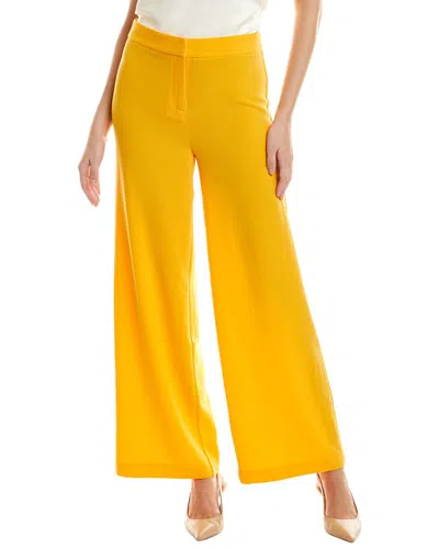 Nanette Lepore Wide Leg Crepe Pant In Sand