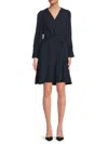 Nanette Lepore Women's Belted Surplice Mini Dress In Nanette Navy