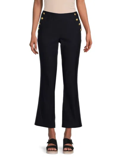 Nanette Lepore Women's Cropped Bootcut Pants In Navy
