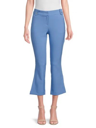 Nanette Lepore Women's Cropped Flare Pants In Cayman Blue