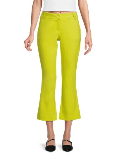 Nanette Lepore Women's Cropped Flare Pants In Citrine