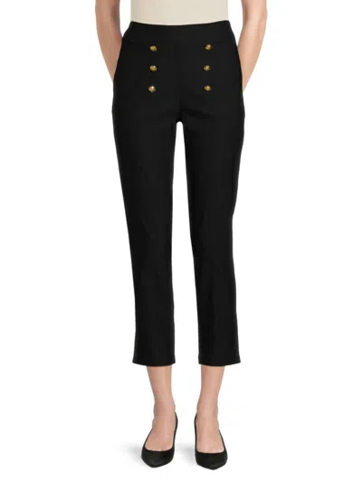 Nanette Lepore Women's Cropped Pants In Very Black
