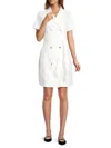 Nanette Lepore Women's Double Breasted Blazer Mini Dress In White