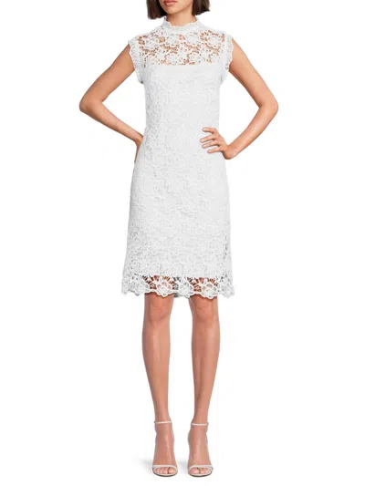 Nanette Lepore Women's Floral Lace Dress In White