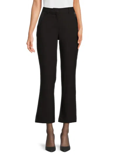 Nanette Lepore Women's High Rise Flared Pants In Very Black