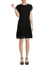 Nanette Lepore Women's Lace Sheath Dress In Very Black