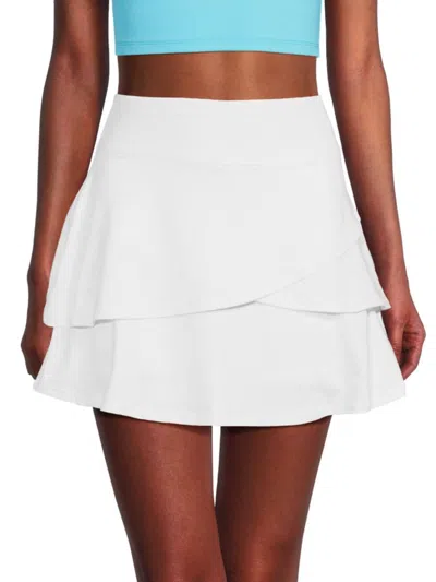 Nanette Lepore Women's Lucent Tiered Skort In Lucent White