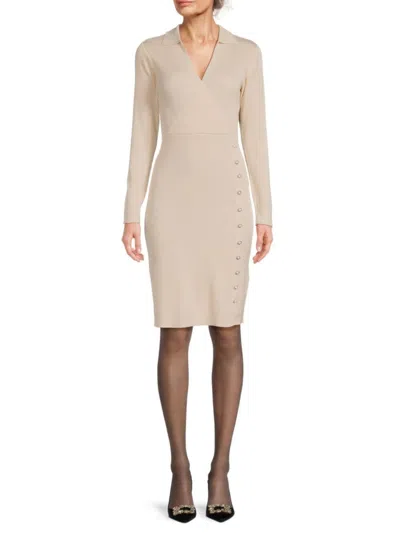 NANETTE NANETTE LEPORE Twofer Sweater Dress With Faux Leather Skirt main image 1