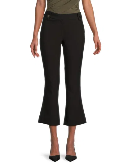 Nanette Lepore Women's Solid Bootcut Pants In Very Black