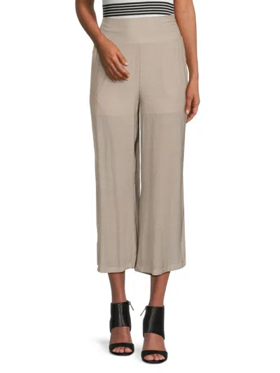 Nanette Lepore Women's Solid Cropped Pants In Cement