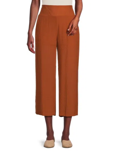 Nanette Lepore Women's Solid Cropped Pants In Gingerbread
