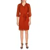 Nanette Lepore Womens Chiffon Swiss Dot Shift Dress In Yellow