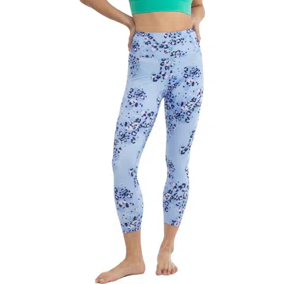 Nanette Lepore Womens Compression Fitness Athletic Leggings In Blue