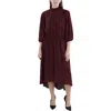 Nanette Lepore Womens Crepe Printed Midi Dress In Pink