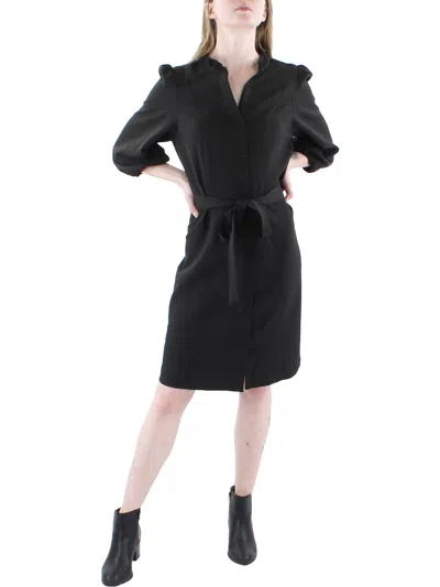 Nanette Lepore Womens Professional Office Sheath Dress In Black
