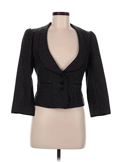 Pre-owned Nanette Lepore Wool Blazer Jacket In Black