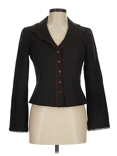 Pre-owned Nanette Lepore Wool Blazer Jacket In Black