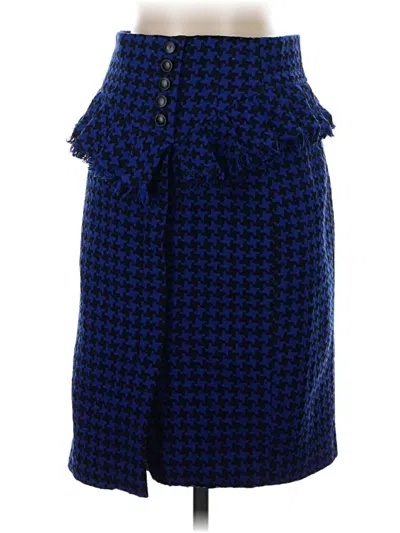 Pre-owned Nanette Lepore Wool Skirt In Blue