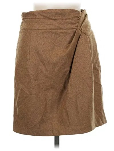 Pre-owned Nanette Lepore Wool Skirt In Brown