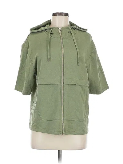 Pre-owned Nanette Lepore Zip Up Hoodie In Green