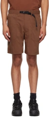 Nanga Brown Field Shorts In Brown