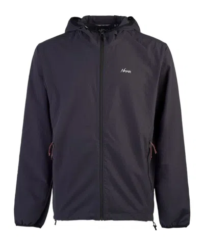 Nanga Hooded Casual Jacket In Black