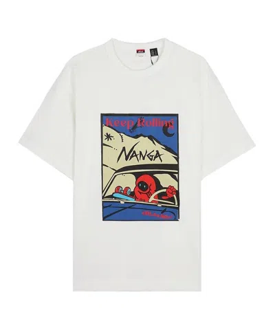 Nanga Keep Rolling T-shirt In White