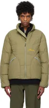 Nanga Khaki Mazeno Ridge Down Jacket In Begkha