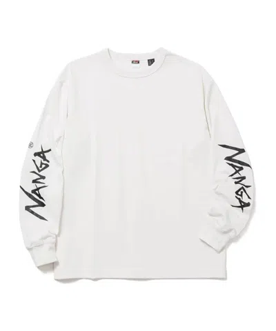 Nanga Logo Long-sleeve T-shirt In White