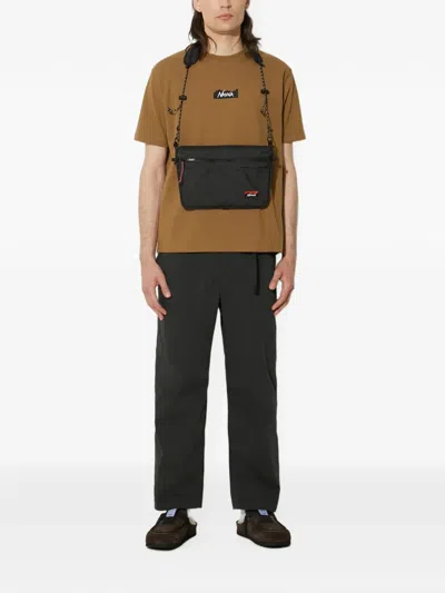 Nanga Logo-detail T-shirt In Brown