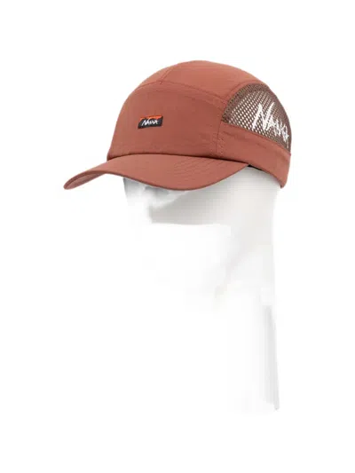 Nanga Logo-patch Mesh-panel Cap In Pink
