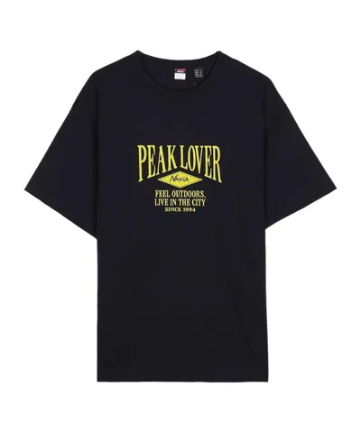Nanga Peak Crew Neck T-shirt In Blue