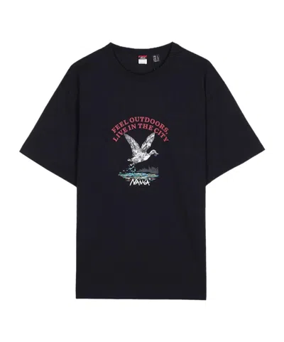 Nanga Printed T-shirt In Black
