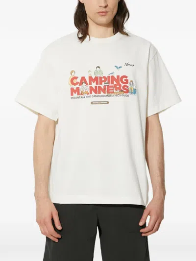 Nanga Printed T-shirt In White
