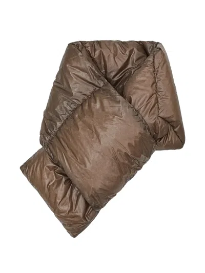 Nanga Quilted Padded Scarf In Brown