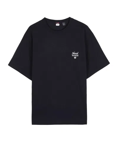 Nanga Retro Floral T-shirt In Black