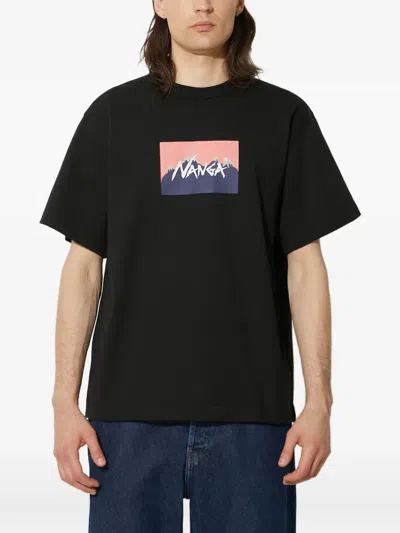 Nanga X Jerry Ukai Graphic-print T-shirt In Black