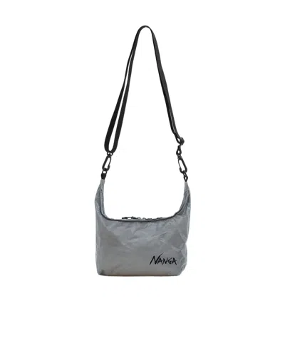 Nanga Zippered Shoulder Bag In Gray