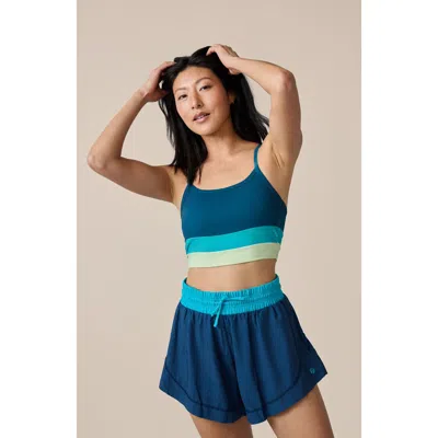 Nani Colorblock Bra In Green